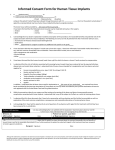 Sample Informed Consent Form for Human Tissue Implants (PDF)