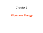 Chapter 5 Work and Energy