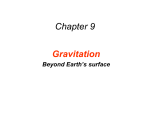Chapter 9 Gravitation Beyond Earth’s surface