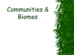 Communities &amp; Biomes