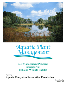 Best Management Practices in Support of Fish and Wildlife Habitat