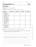 Populations Key Concept Builder LESSON 1 Key Concept