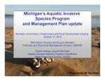Michigan’s Aquatic Invasive Species Program and Management Plan update