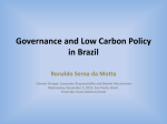 Agência Reguladora e Economia de Baixo Carbono