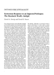 Imported Pathogen: Woolly Adelgid Ecosystem Response
