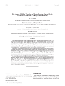 Cloud Feedbacks Found to Amplify Global Warming