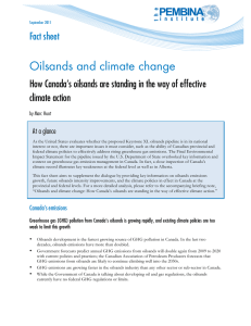 Oilsands and Climate Change