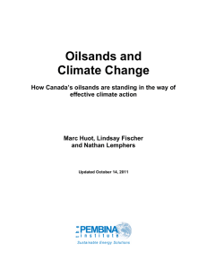Oil Sands and Climate Change