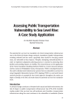Assessing Public Transportation Vulnerability to Sea Level Rise: A Case Study Application