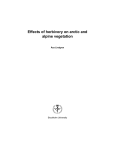 Effects of herbivory on arctic and alpine vegetation  Stockholm University