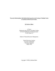 Passerine Relationships with Habitat Heterogeneity and Grazing at Multiple Scales