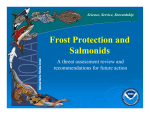 Frost Protection and Salmonids A threat assessment review and recommendations for future action
