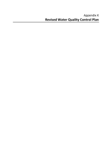 Revised Water Quality Control Plan Appendix K