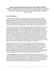 Pelagic Organism Decline Progress Report: 2007 Synthesis of Results