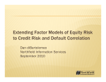 Extending Factor Models of Equity Risk to Credit Risk and Default Correlation