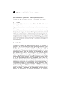 Soil community composition and ecosystem processes D. A. NEHER