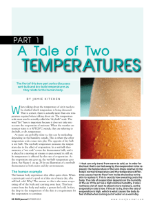 TemperATures A Tale of Two pArT  1