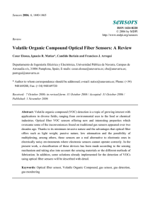 Volatile Organic Compound Optical Fiber Sensors: A Review