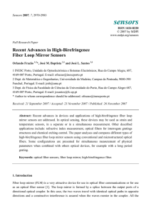 Recent Advances in High-Birefringence Fiber Loop Mirror Sensors