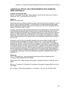 Large-Scale Optical-Field Measurements with Geometric Fibre Constructs