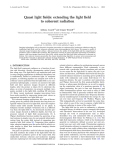 Quasi Light Fields: Extending the Light Field to Coherent Radiation