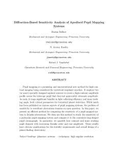 Diffraction-Based Sensitivity Analysis of Apodized Pupil Mapping Systems
