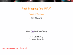 Pupil Mapping (aka PIAA)