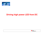 Lighting_Signage 4_Driving high power LEDs from DC