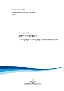 GPS TRACKER – Designing and prototyping hardware and software  Bachelor’s Thesis (UAS)
