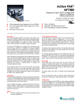 Action PAK AP7380 ® Frequency Input, Field Configurable