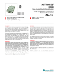 ACTIONI/Q Q500 ® Loop Powered Multi-Channel Isolator