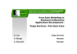 From Data Modeling to Business-to-Business Application Development: Targa Services/Fiat Auto Case