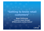 Getting to know retail customers