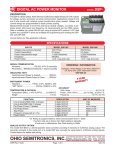 DIGITAL AC POWER MONITOR DSP-  OSI