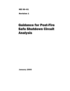 Guidance for Post-Fire Safe Shutdown Circuit Analysis NEI 00–01