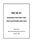 NEI 00-01 GUIDANCE FOR POST-FIRE SAFE SHUTDOWN ANALYSIS