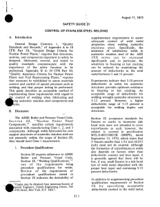 11,  1972 GUIDE  31 STAINLESS  STEEL  WELDING