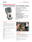 MIT400 Series CAT IV Insulation Resistance and Continuity Testers