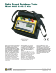 Digital Ground Resistance Tester Model 4610 &amp; 4610 Kits