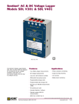 Sentinel AC &amp; DC Voltage Logger Models SDL V301 &amp; SDL V401 Features