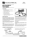 MAGTROL DES 310 and DES 311 Power Supplies DES