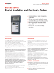 BM120 Series Digital Insulation and Continuity Testers