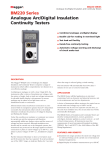 BM220 Series Analogue Arc/Digital Insulation Continuity Testers