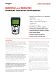 BMM2500 and BMM2580 Premium Insulation Multimeters