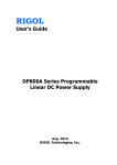 RIGOL User’s Guide DP800A Series Programmable Linear DC Power Supply