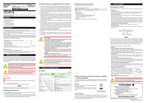 Safety, Protection, and Modification of the Product n