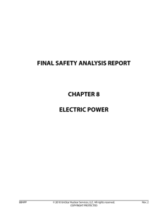 FINAL SAFETY ANALYSIS REPORT CHAPTER 8 ELECTRIC POWER BBNPP