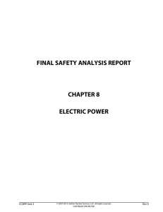 FINAL SAFETY ANALYSIS REPORT CHAPTER 8 ELECTRIC POWER CCNPP Unit 3