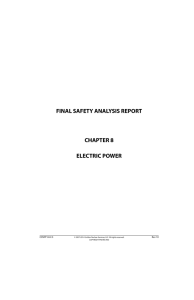 FINAL SAFETY ANALYSIS REPORT CHAPTER 8 ELECTRIC POWER CCNPP Unit 3
