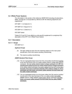 STP 3 &amp; 4 8.2  Offsite Power Systems